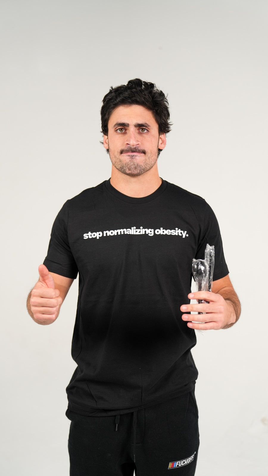 duke gomez, obesity, t-shirt