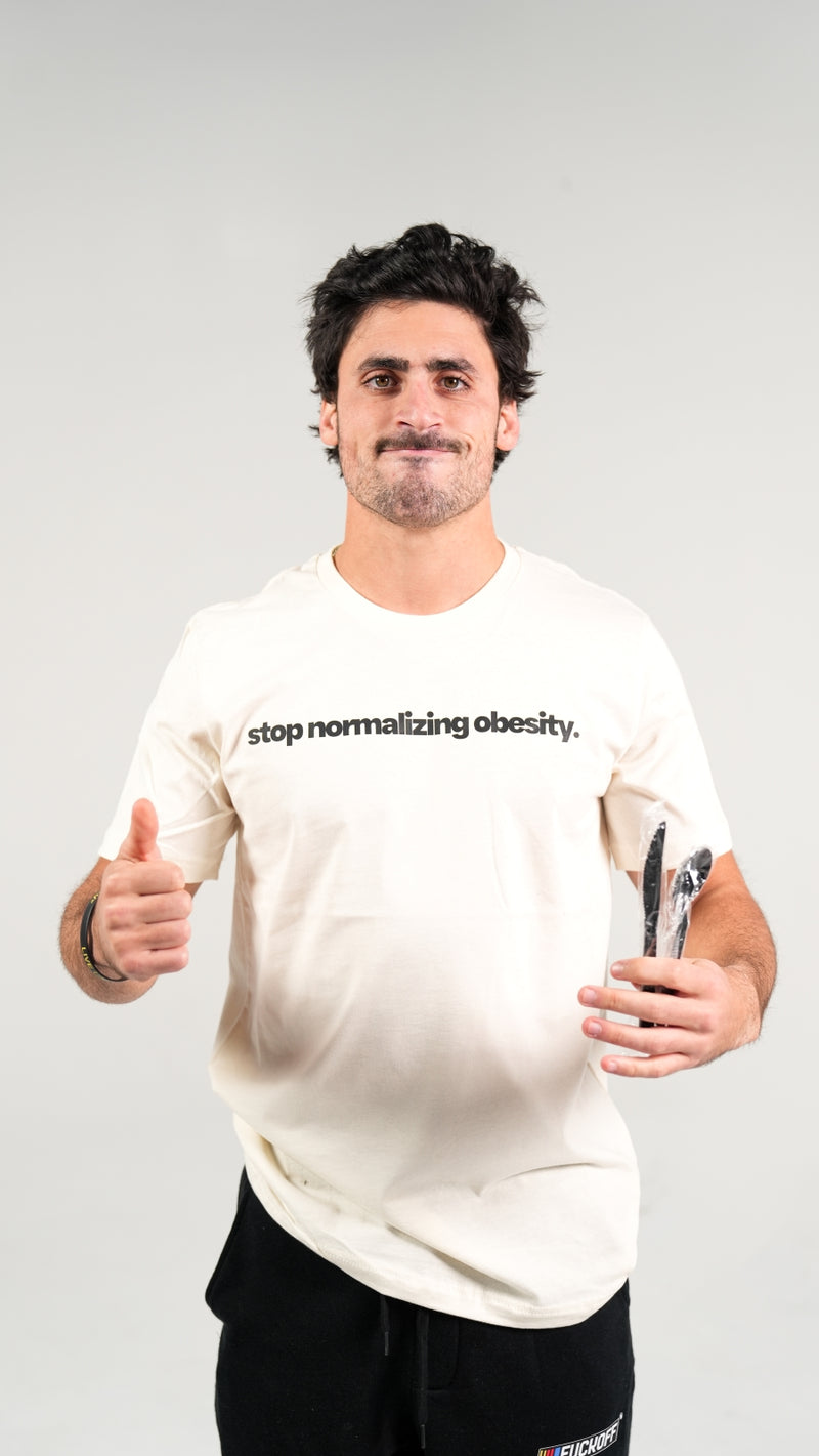 duke gomez, obesity, t-shirt