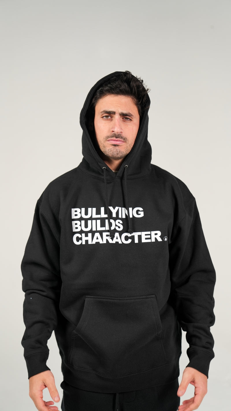 Duke Gomez, Sweatshirt, bullying builds character