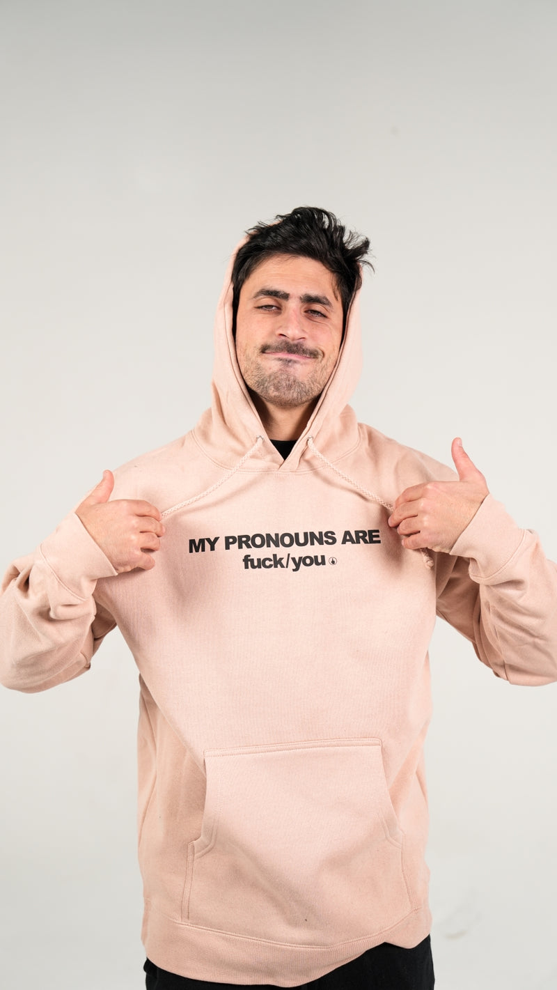 duke gomez, pronouns, sweatshirt