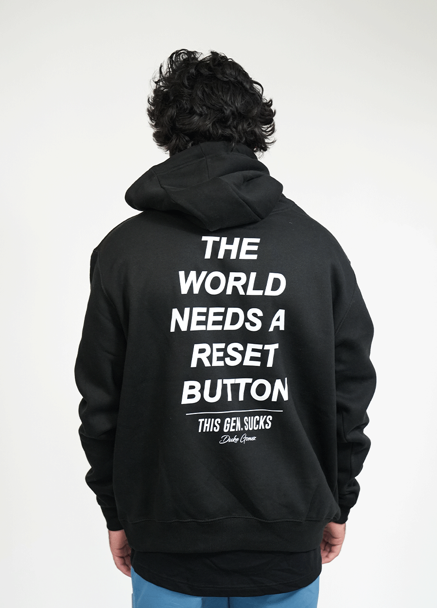 World Needs a Reset Button Hoodie