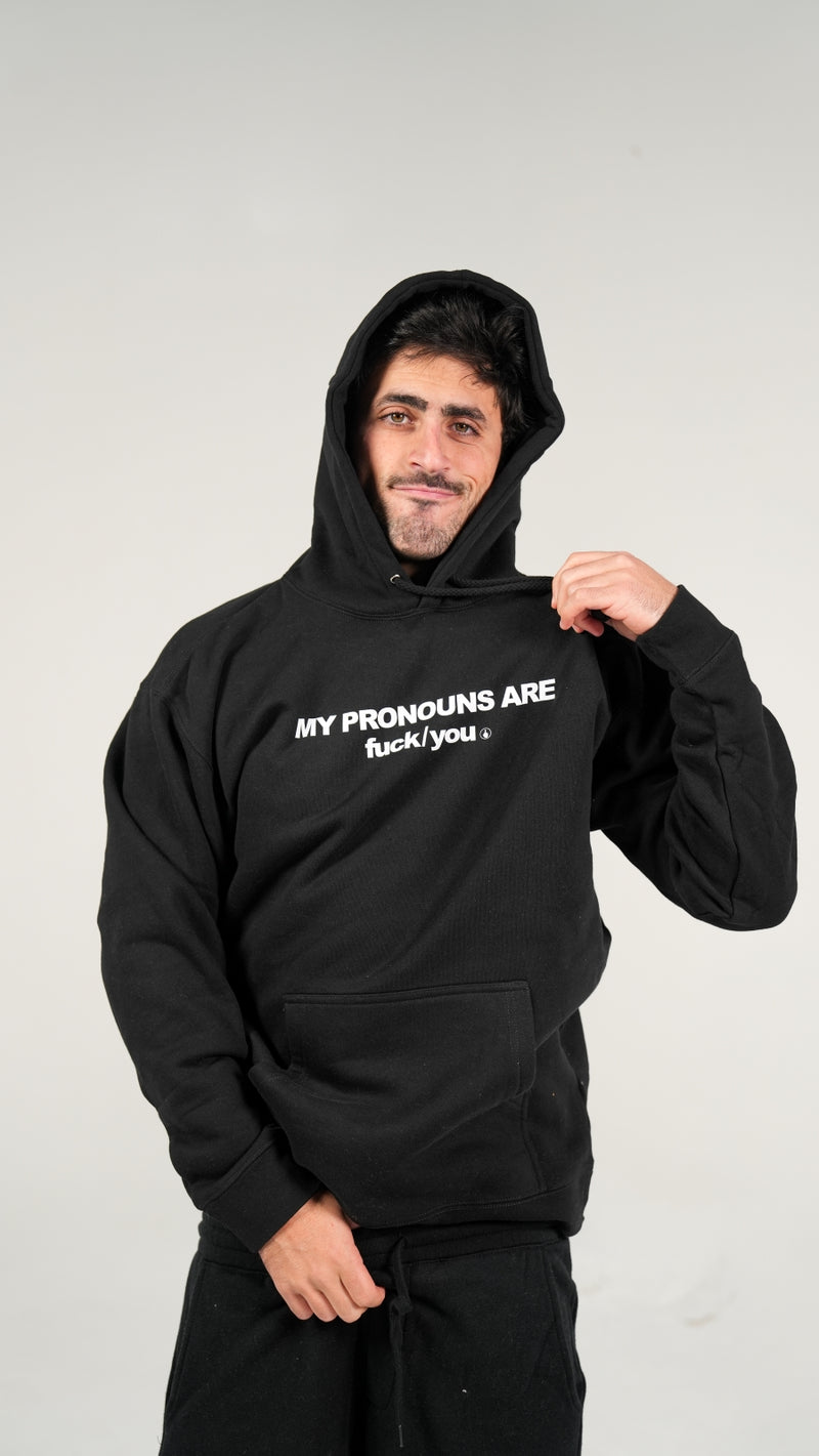 duke gomez, pronouns, sweatshirt