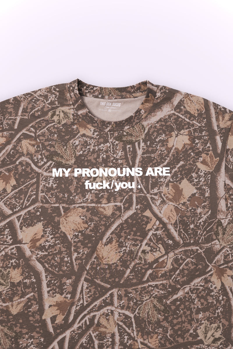 Camo Pronouns Tee (Limited Edition)