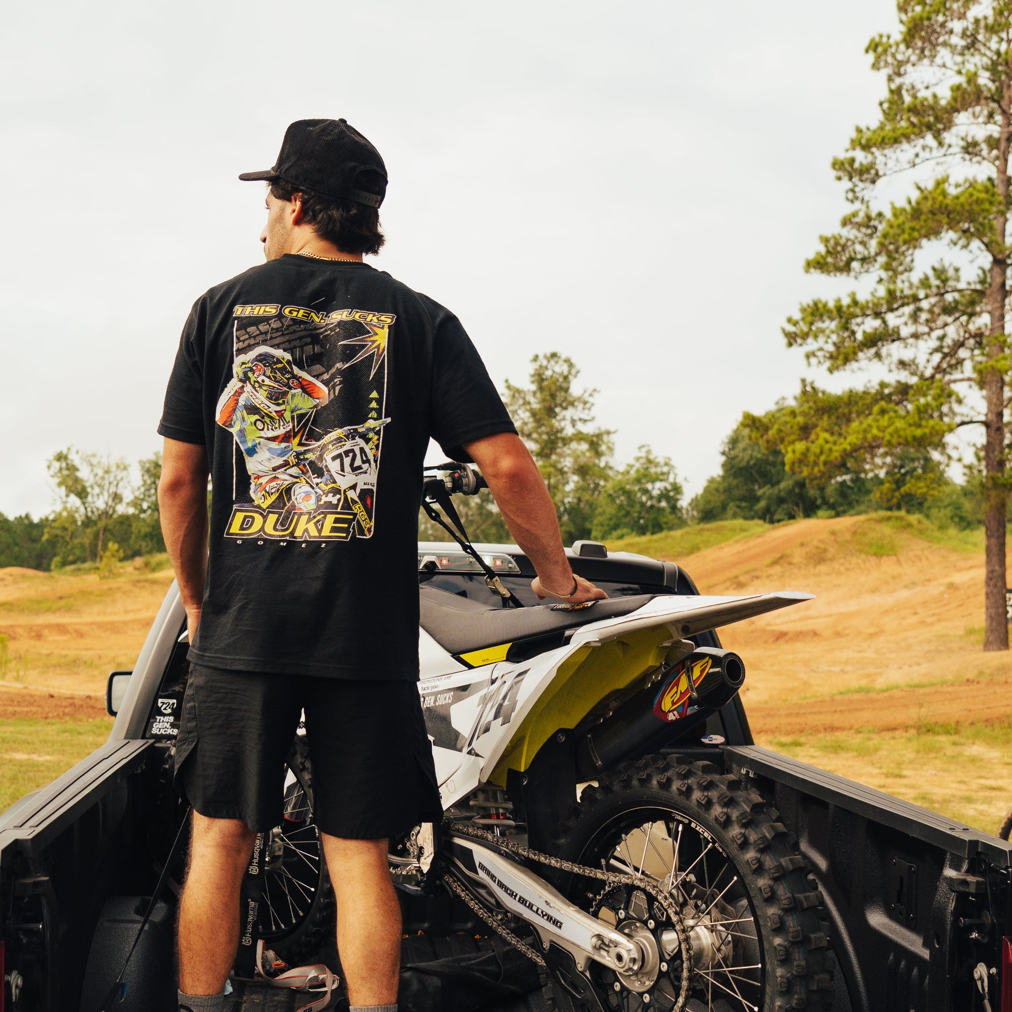 Moto Graphic Tee - Black