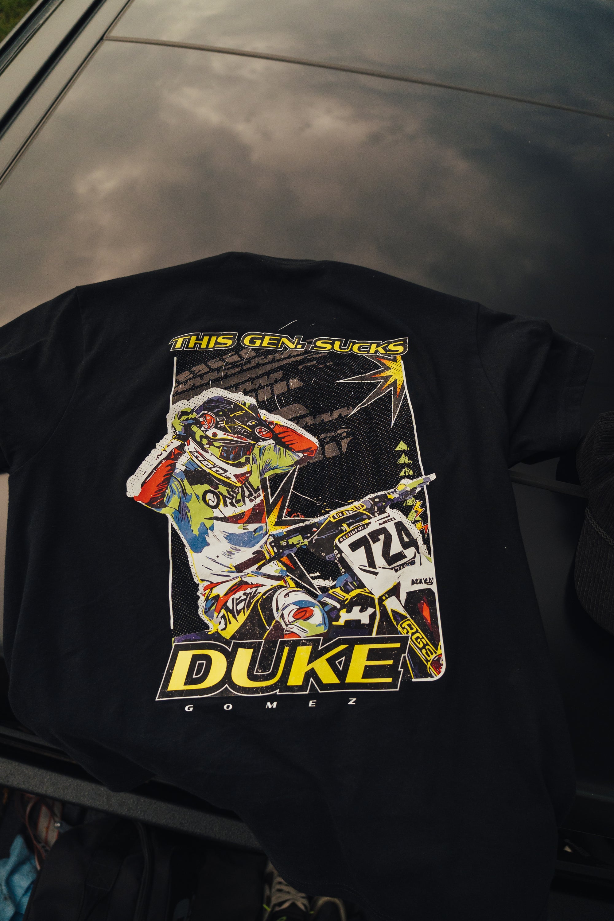 Moto Graphic Tee - Black